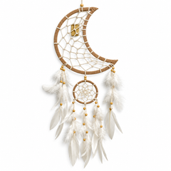 Atrapa Sueño_Dream Catcher Moon White
