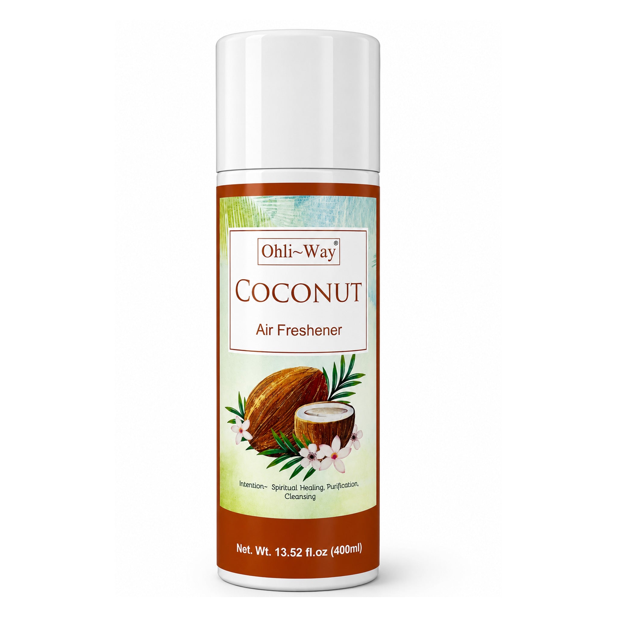 Coconut Air Freshener Aerosol Spray – Evokes Purity, Peace, and Spiritual Cleansing (13.52 fl.oz)