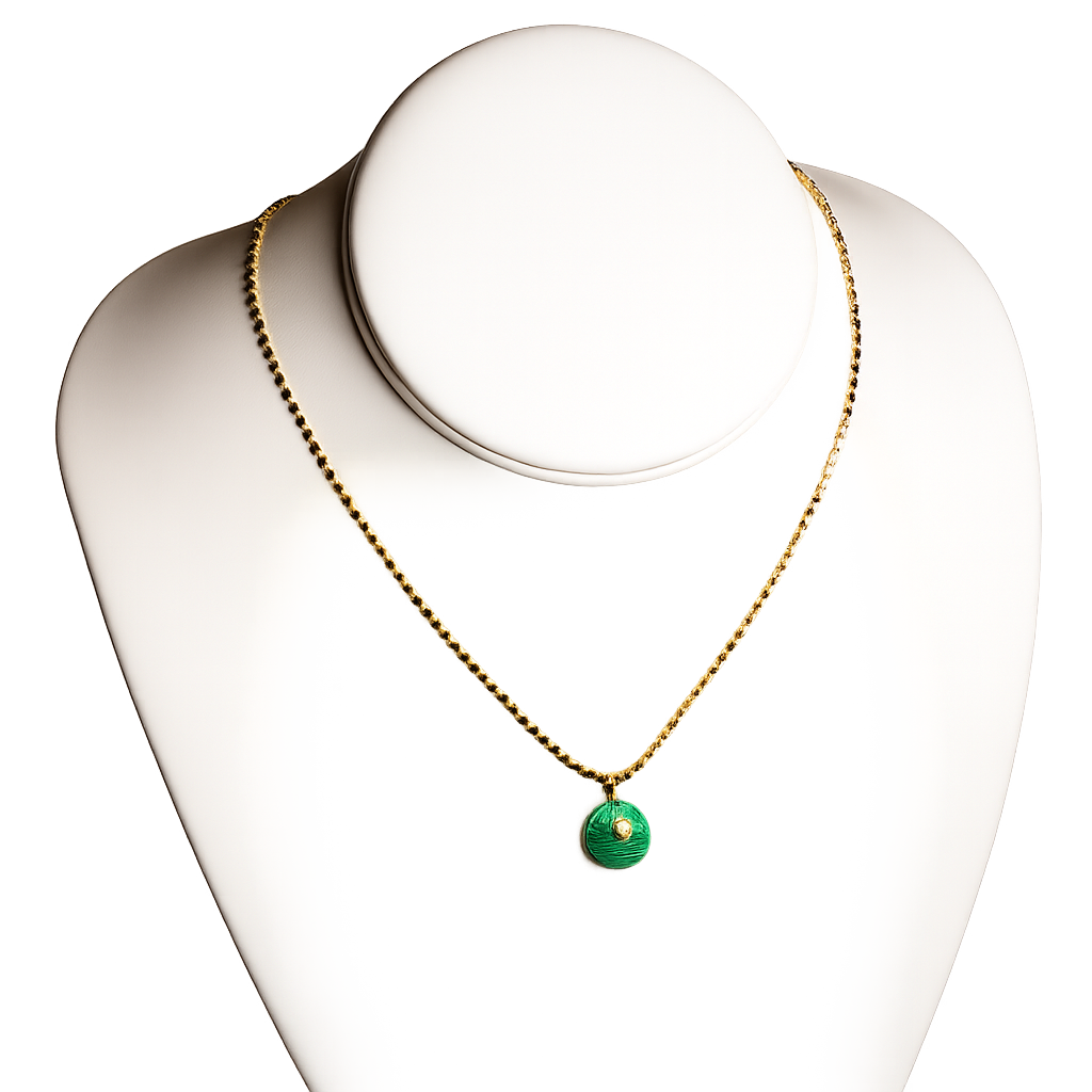 Drop Malachite Necklace