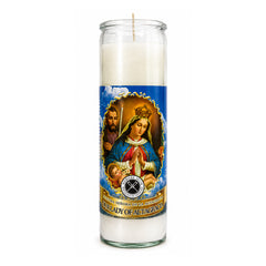 Our Lady of High Grace (Nuestra Señora de la Altagracia) 7 Day Prayer Candle_Protection, Unity & Faith (White)