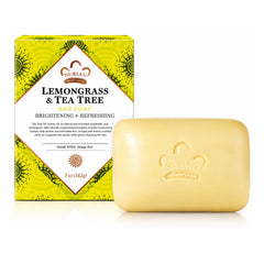 Lemongrass & Tea Tree Bar Soap: Brightening & Refreshing with Orange Peel (5oz)