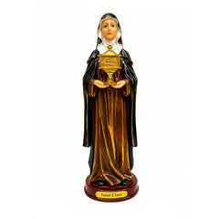 Saint Clare Statue: Peace, Strength, Wellness (12")