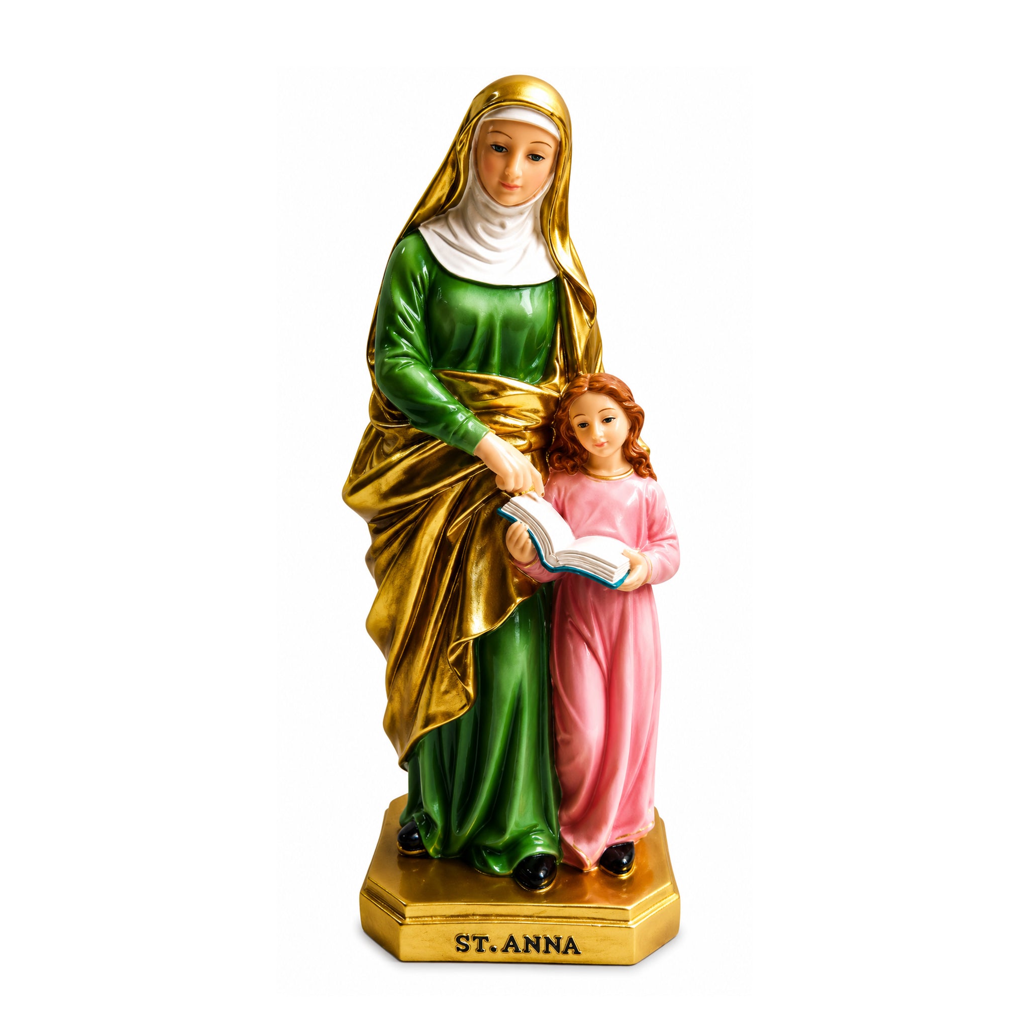Saint Anne Santa Anna Statue: Patron of Mothers, Source of Family Peace (6”)