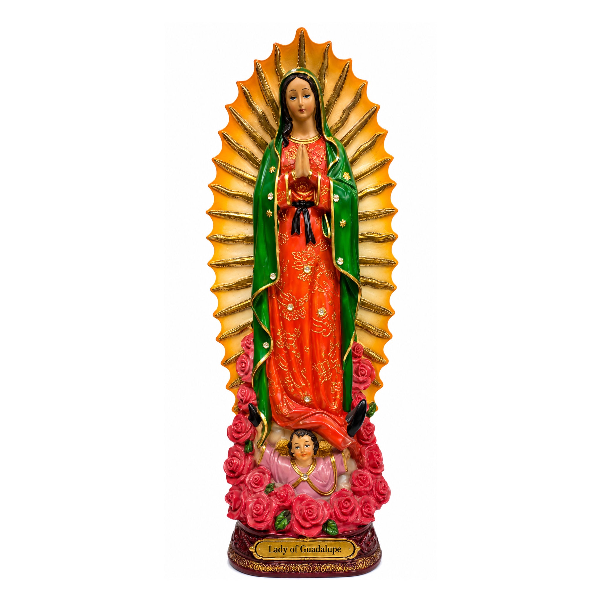 Lady Of Guadalupe Statue: Patron Saint Of Mexico (12”)