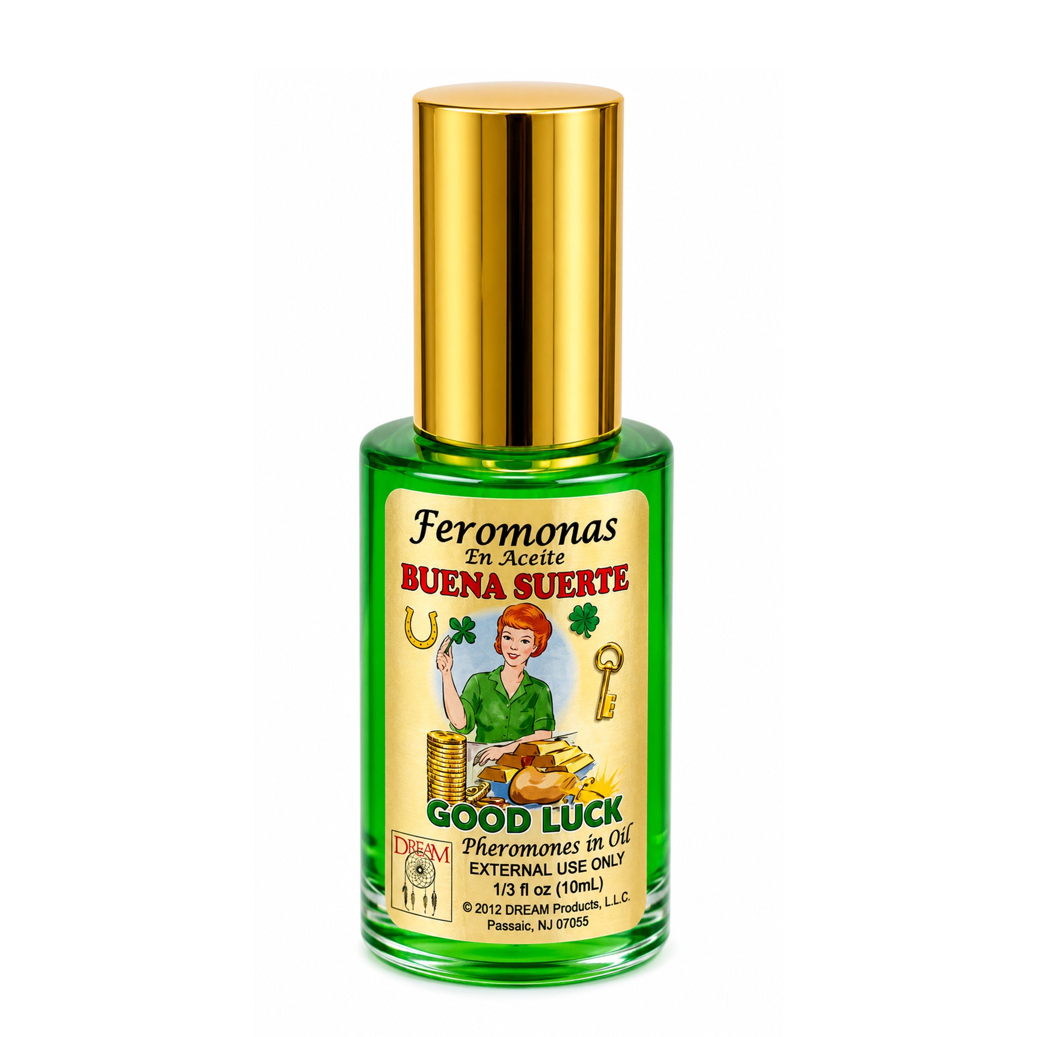 Good Luck / Buena Suerte / Feromonas En Aciete / Fragrance Spray / 1/3 fl oz / Glass Bottle / Fortune & Protection
