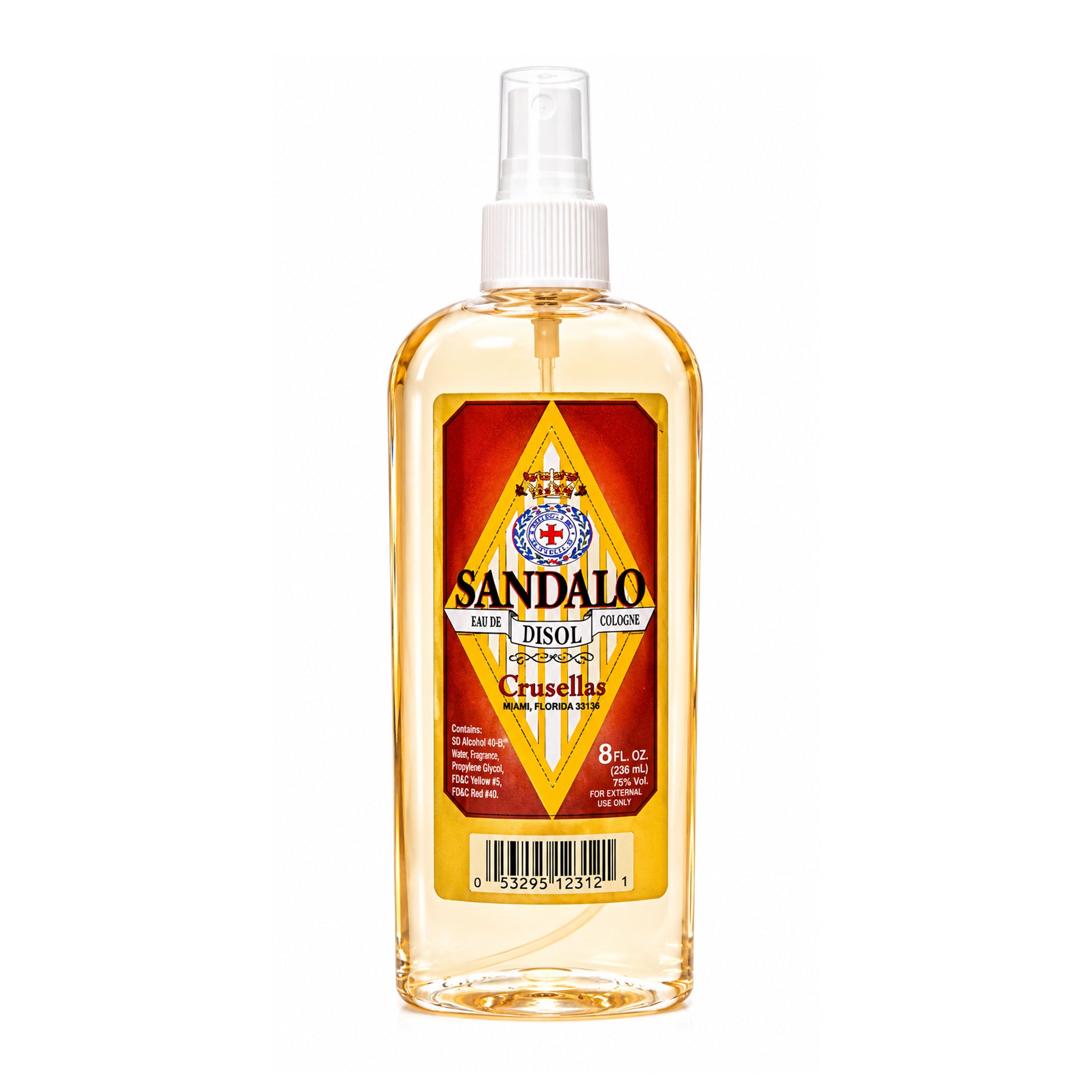 Sandalwood Eau De Cologne / Sandalo Kolonia 1800 / 8 oz / Stress Relief, Inner Peace, Mental Focus / Use in an anointing ritual to relieve stress and promote serenity.