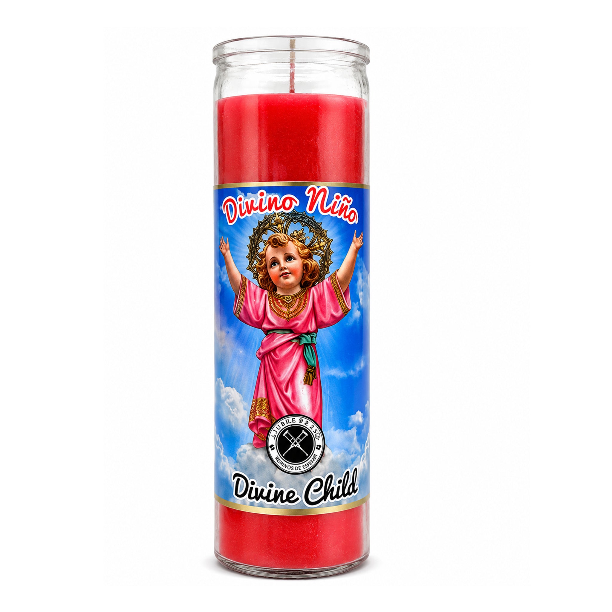 Divine Child Jesus (Divino Niño) 7 Day Prayer Candle – Alleviate Suffering & Divine Blessings (Pink)