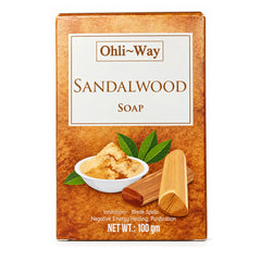Sandalwood Sándalo / Soap Bar / English-Spanish Prayer Card & Charm / Stress Relief & Focus / Inner Peace