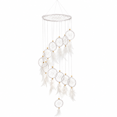 White Spiral Dream Catcher