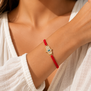 Hamsa Red String Protection Bracelet
