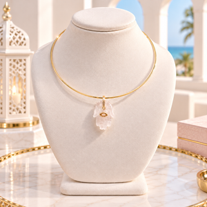 Gold Hamsa Choker Necklace