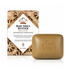 Raw Shea Butter Bar Soap: Age Defying & Protecting with Soy Milk, Frankincense & Myrrh (5oz)
