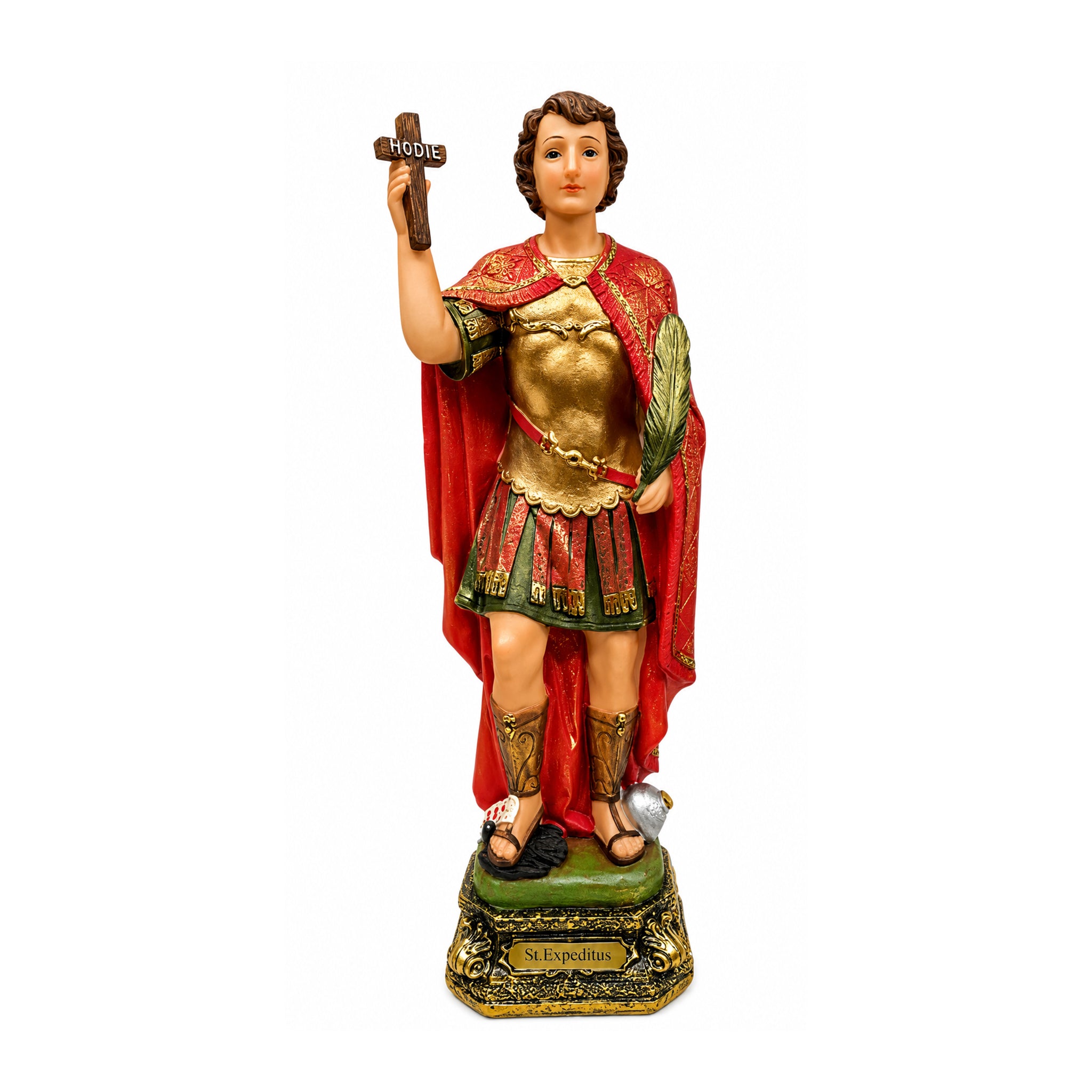 Saint Expeditus San Expedito Statue: The Patron Of Emergencies, Patron of Quick Solutions (12”)