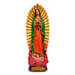 Lady Of Guadalupe Statue: Patron Saint Of Mexico (12”)