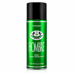 Hombre Green Classic Body Spray Deodorant For Men - Life force, Vitality, and Masculine Power - 5.5oz (156g)