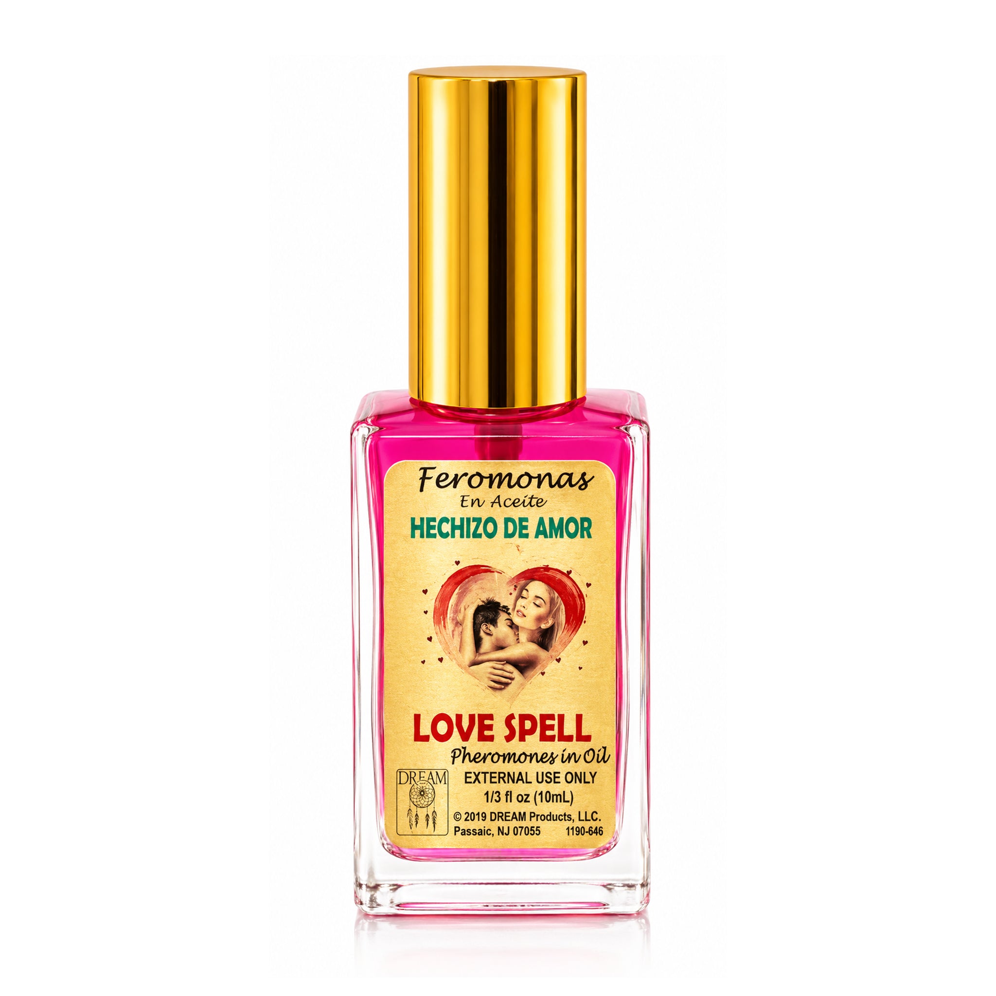 Love Spell / Hechizo De Amor / Feromonas En Aciete / Fragrance Spray / 1/3 fl oz / Glass Bottle / Attraction & Connection
