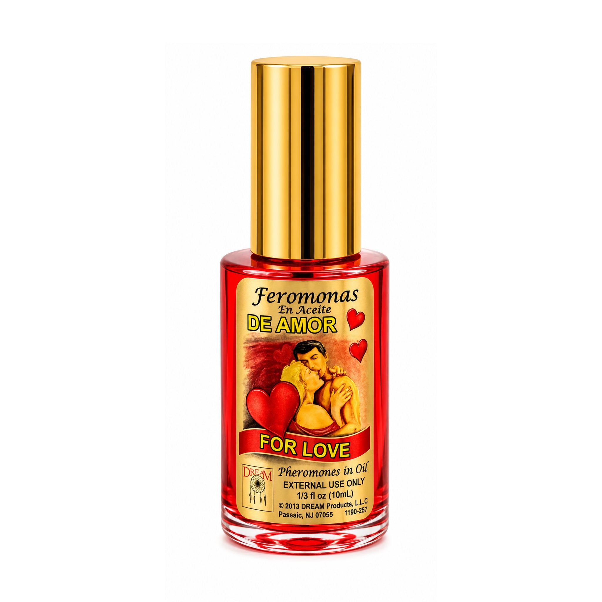 For Love / De Amor / Feromonas En Aciete / Fragrance Spray / 1/3 fl oz / Glass Bottle / Romance & Affection