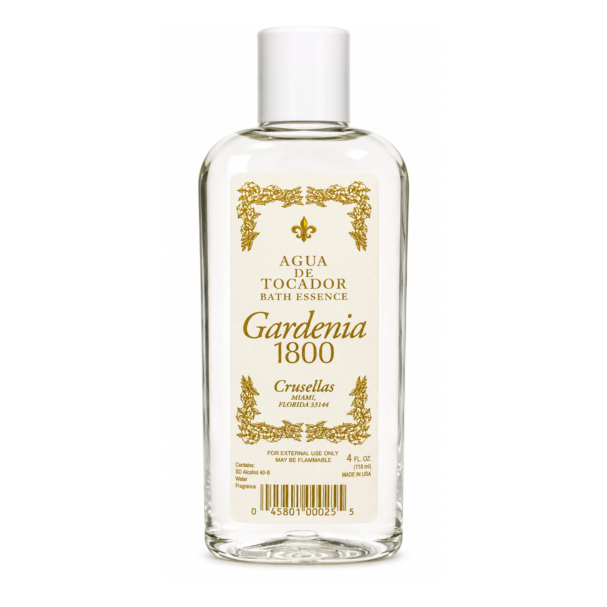 Gardenia Eau De Cologne / Kolonia 1800 / 4 oz / Purity, Mental Clarity, Hope / Add to a diffuser for a refreshing and hopeful start to your day.