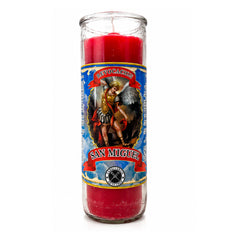 Archangel Saint Michael (San Miguel Revocación) Pull-Out Jar Candle – Protection, Fight Evil & Justice (Red)