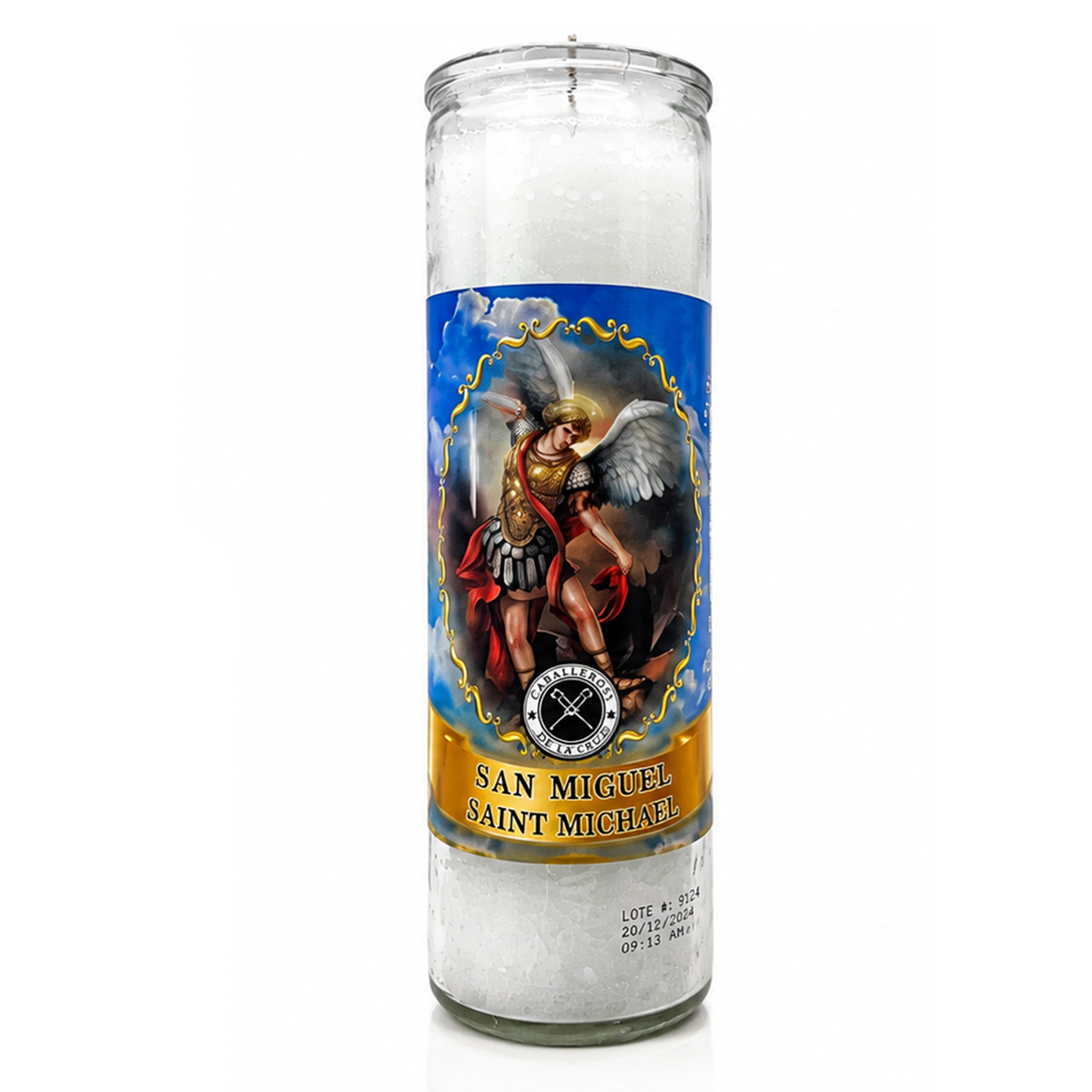 Archangel Saint Michael (San Miguel) 7 Day Prayer Candle – Protection, Fight Evil & Justice (White)