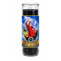 Saint Elijah (San Elías) Pull-Out Jar Candle – Spiritual Father on Mount Carmel & Cemetery Guardian (Red)