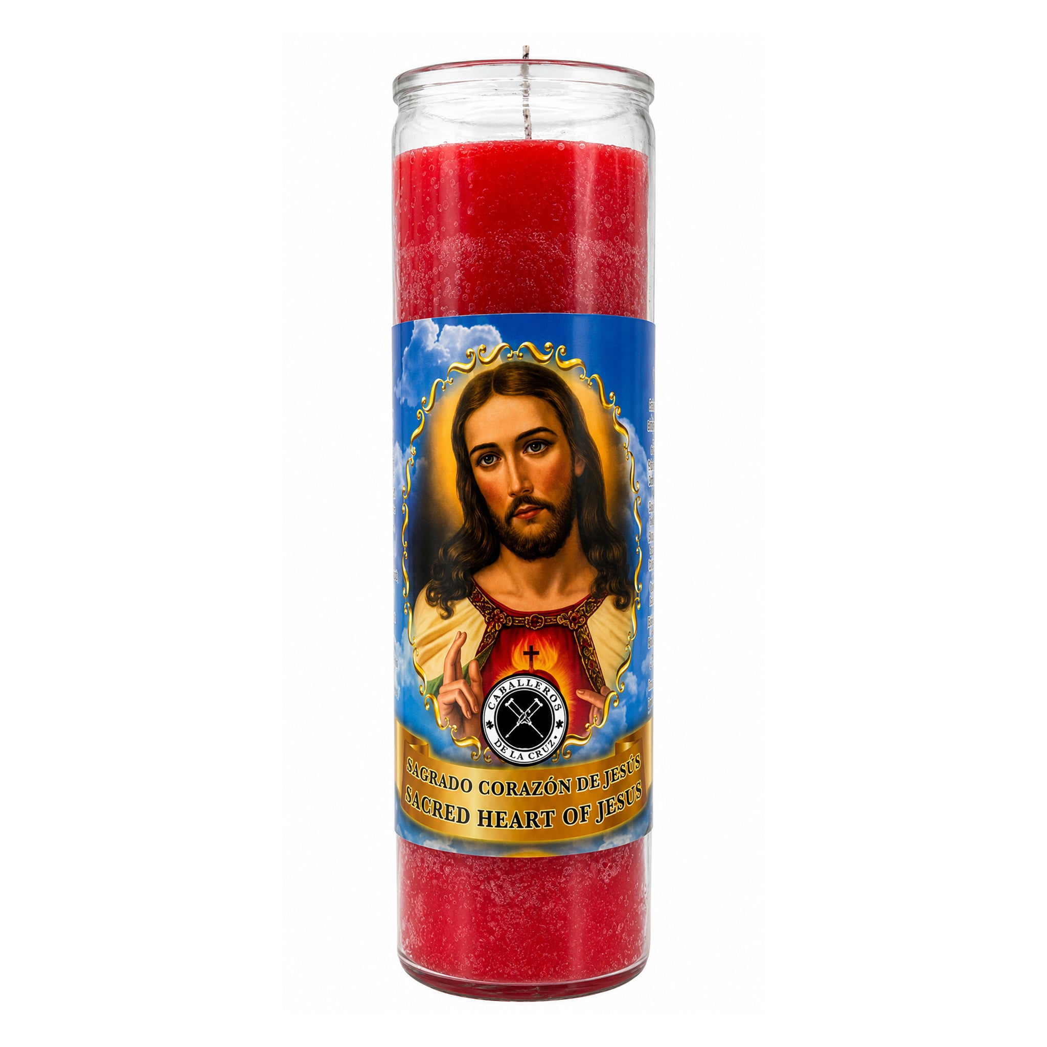 Sacred Heart of Jesus (Sagrado Corazón de Jesús) 7 Day Prayer Candle – Protection, Healing & Inner Peace (Red)