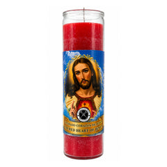 Sacred Heart of Jesus (Sagrado Corazón de Jesús) 7 Day Prayer Candle – Protection, Healing & Inner Peace (Red)