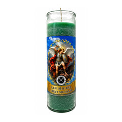 Archangel Saint Michael (San Miguel) 7 Day Prayer Candle – Protection, Fight Evil & Justice (Green)