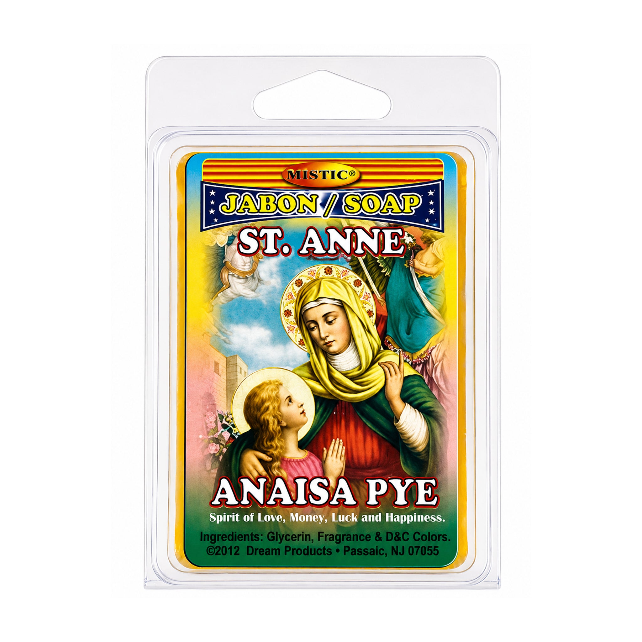 Saint Anne Santa Anaisa Spiritual Soap Bar: Harmonizing Home, Invoking Happiness & Unity