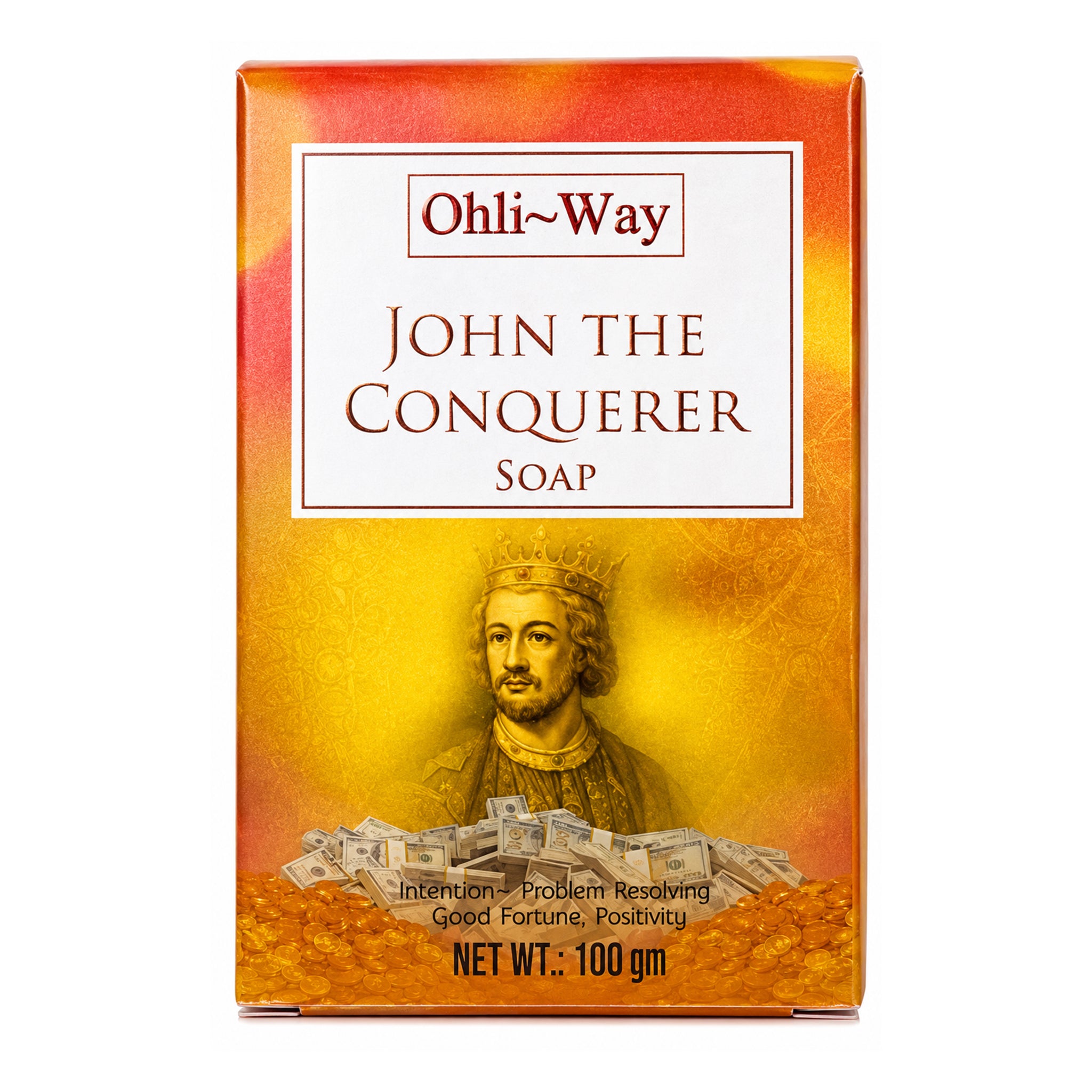 John The Conqueror / Soap Bar / English-Spanish Prayer Card & Charm / Justice in Court Case & Confidence / Legal Success