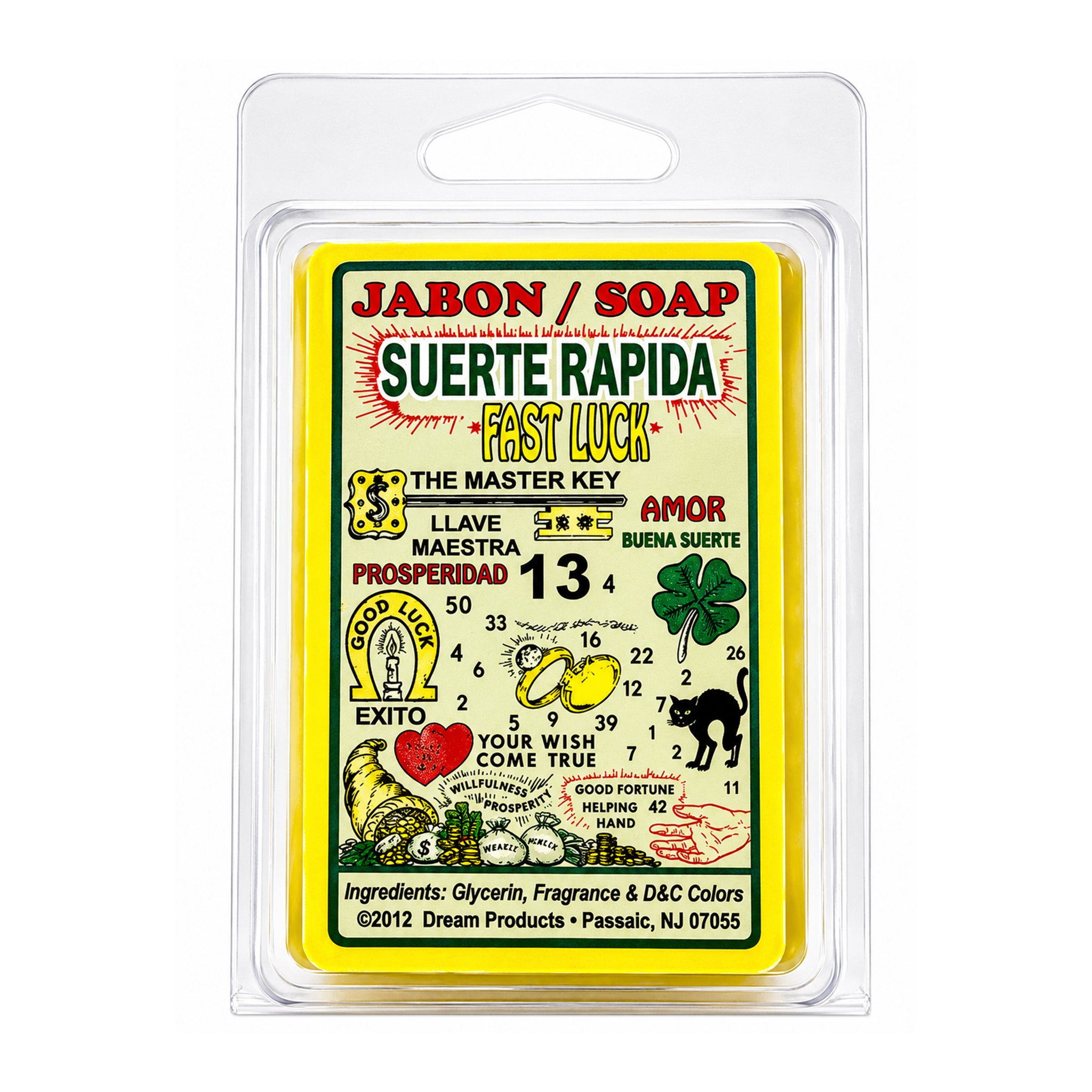 Fast Luck Suerte Rápida Spiritual Soap Bar: Swift Manifestation of Fortune, Invoking Quick Success