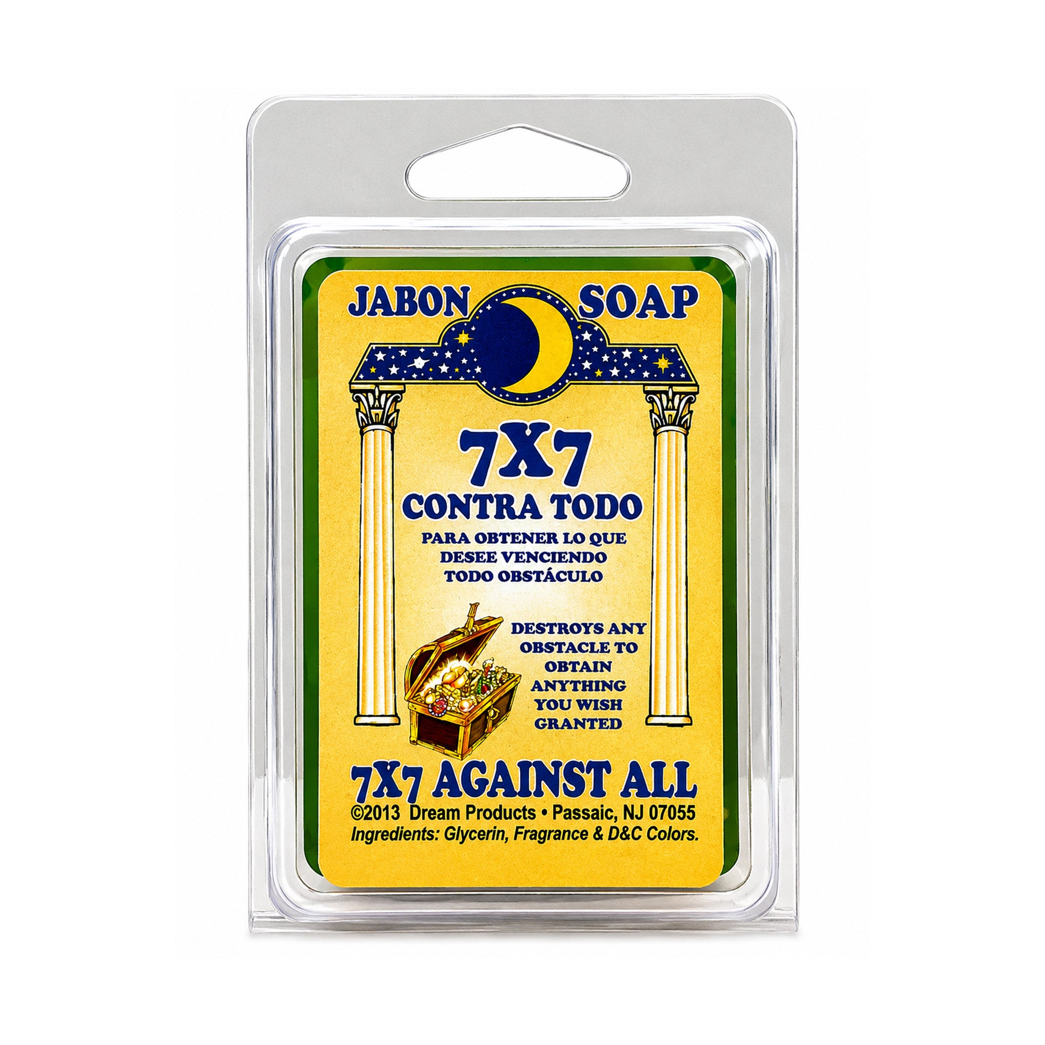 7x7 Contra Todo Spiritual Soap Bar: Overcome Obstacles & Good Luck (Total Protection)
