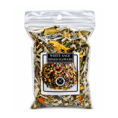 White Sage / Mixed Flowers / 1oz / Protection & Spiritual Upliftment