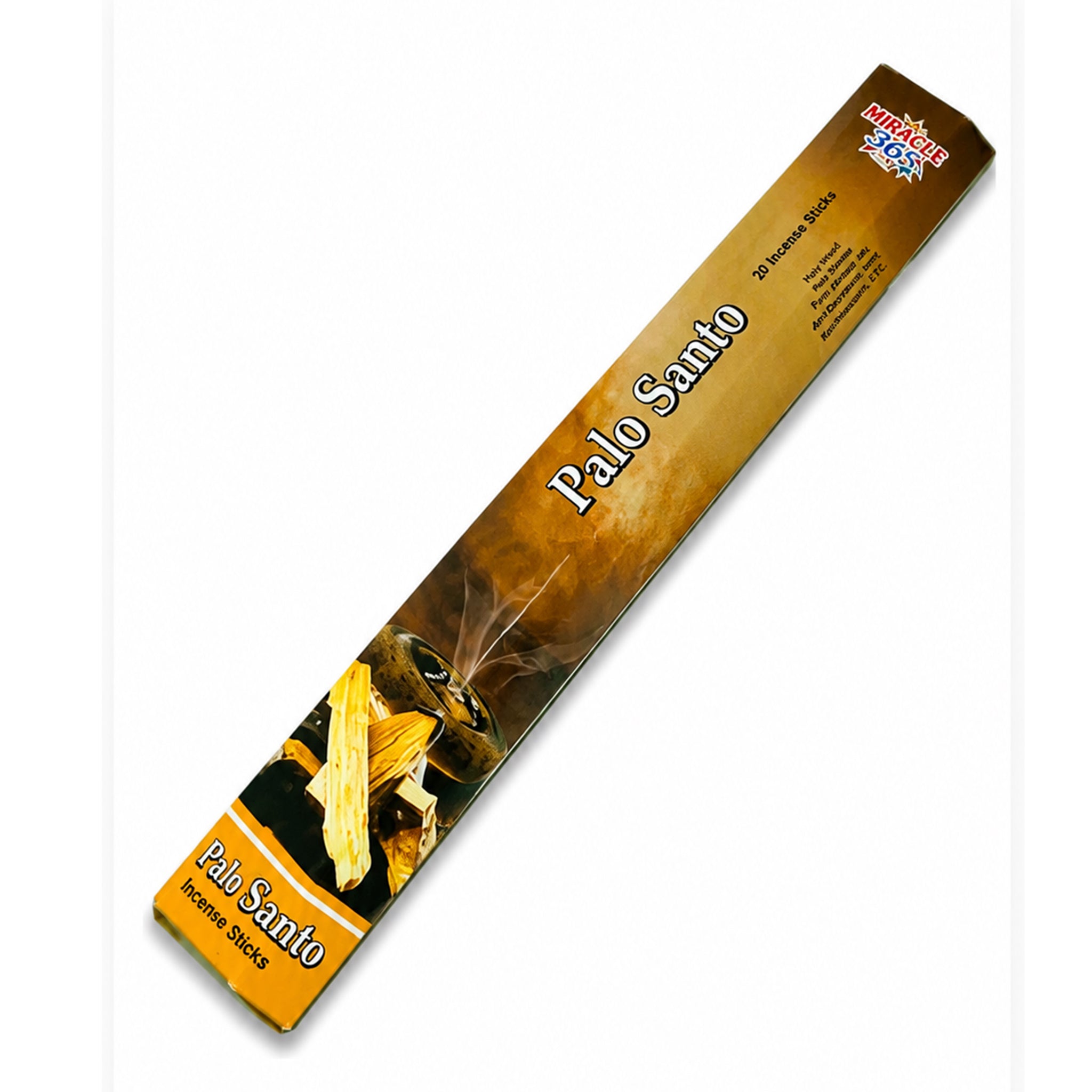 Holy Wood Palo Santo 20 Incense Sticks For Cleansing, Anti Depressant, Relaxation