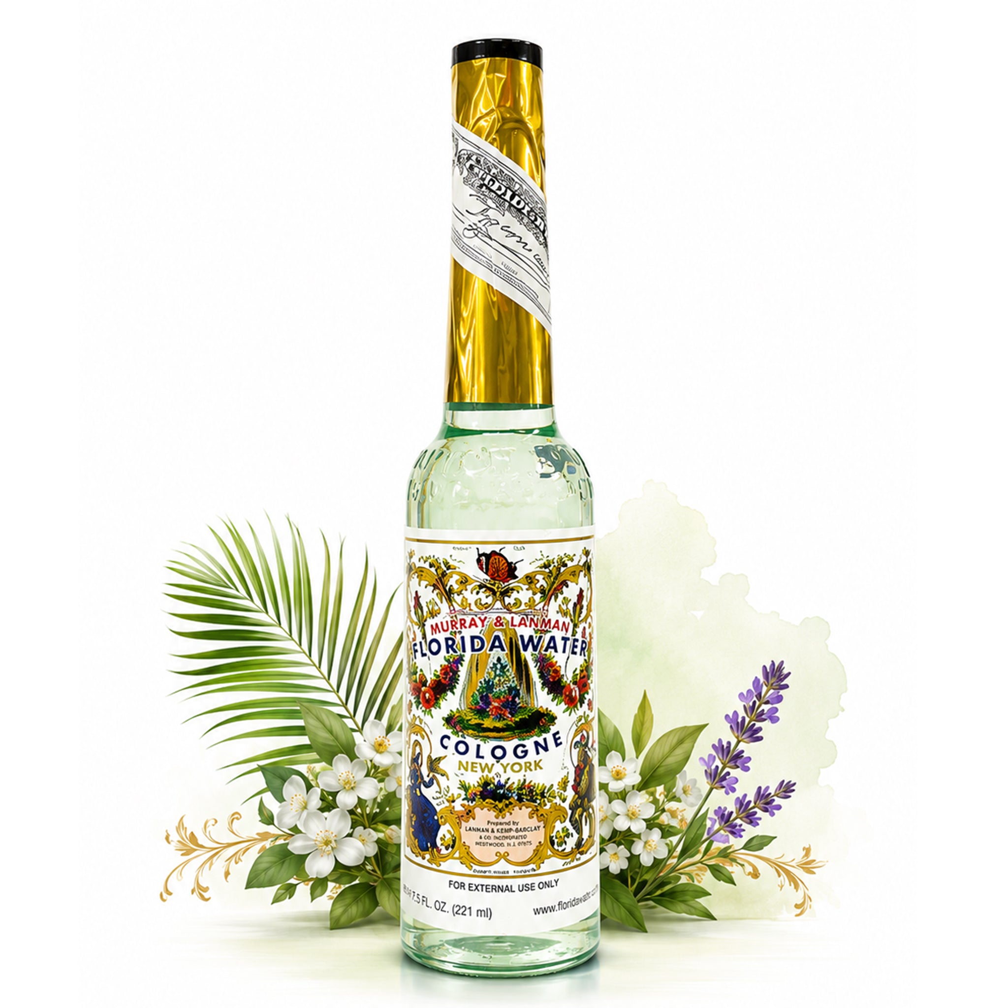 Florida Water – Keep on Your Nightstand to Wind Down in Peace - Keep at Your Shrine for Quick Energy Refresh (7.5oz)