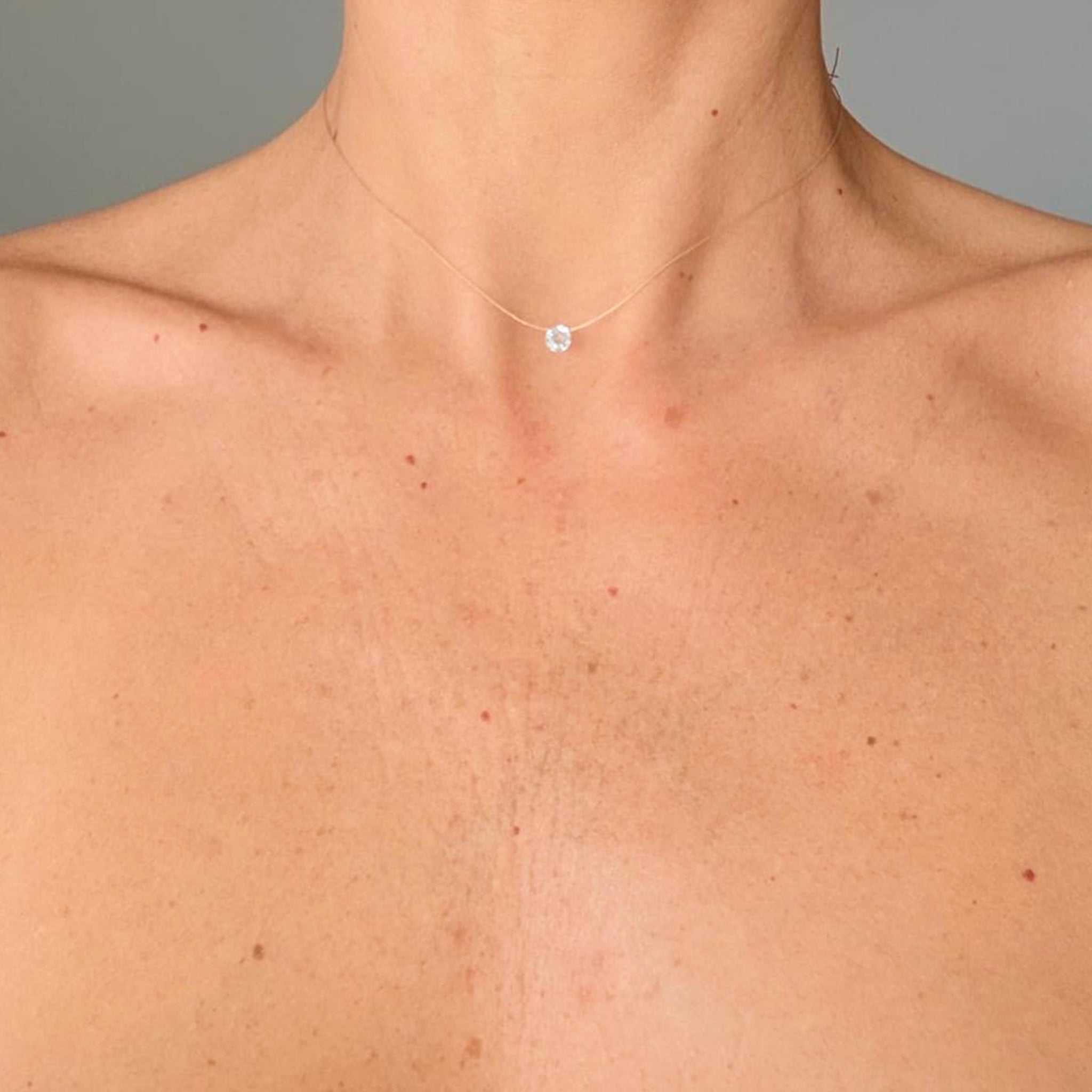 Tiny Necklace with Stone