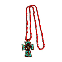 Stones Cross Necklace