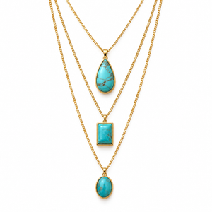 Layered Turquoise Necklace Set