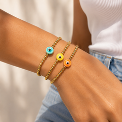 Ceramic Eyes Bracelet