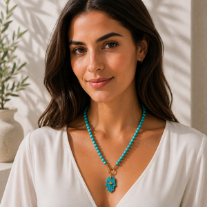 Turquoise Hansa Necklace